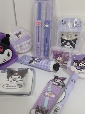 Sanrio Kuromi Lavender Cosmetic Accessory Set
